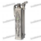 Classical Zinc Alloy Rhinestone Antiquing Oil Lighter