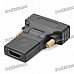 HDMI Female to DVI Male Adapter - Black HDMI Female to DVI Male Adapter - Black