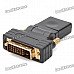 HDMI Female to DVI Male Adapter - Black HDMI Female to DVI Male Adapter - Black