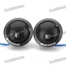 500W DIY Plastic Tweeters Speaker for Car Stereo Audio System - Black (Pair / DC 12V)