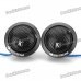 500W DIY Plastic Tweeters Speaker for Car Stereo Audio System - Black (Pair / DC 12V)