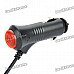 12V Car Cigarette Powered Charger for GPS - Black + Red (3.5mm / 140cm)