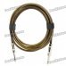 6.35mm Male to Male Audio Connection Cable for Guitar / Bass + More - Brown (3 Meters)