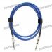 6.35mm Male to Male Audio Connection Cable for Guitar / Bass + More - Blue (3 Meters)