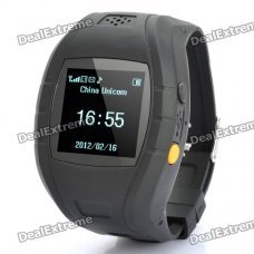 1.4" OLED GSM / GPS Personal Position Tracker Wrist Watch - Black 1.4" OLED GSM / GPS Personal Position Tracker Wrist Watch - Black