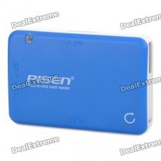 Pisen High Speed USB 2.0 Multifunction 4-in-1 Card Reader - Blue + White Pisen High Speed USB 2.0 Multifunction 4-in-1 Card Reader - Blue + White