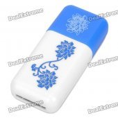 Pisen High Speed USB 2.0 TF Card Reader - Blue + White