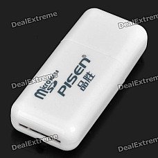 Pisen High Speed USB 2.0 TF Card Reader - White