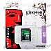Genuine Kingston SDHC CLASS 10 SD Card with Write Protection Switch (8GB)