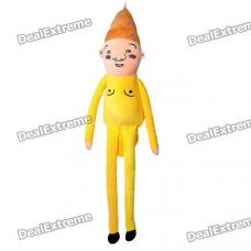 Funny Wretched Snivel Japanese Uncle Figure Plush Doll Toy - Yellow