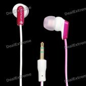SN-335MP Fashion Stereo Earphone without Microphone - White + Red