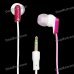 SN-335MP Fashion Stereo Earphone without Microphone - White + Red