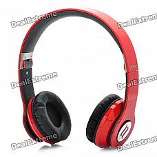 Genuine ZORO High Performance Folding Headphone Headset - Red + Black