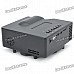 GP-1 18W LCD LED Multimedia Projector w/ 3.5mm Jack / AV-In / USB / TF - Black GP-1 18W LCD LED Multimedia Projector w/ 3.5mm Jack / AV-In / USB / TF - Black