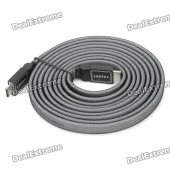 3D 1080P HD HDMI Male to Male Connection Flat Cable - Black (300cm)