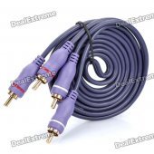 MILLIONWELL Dual RCA Male to Male AV Connection Cable (150cm)