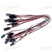300mm 3-Pin Servo Leads Connection Extension Cables (10-Pack)