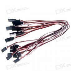 300mm 3-Pin Servo Leads Connection Extension Cables (10-Pack)