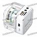 1.4" LCD Mini Music Speaker w USB /TF /FM - Silver
