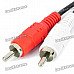 3.5mm Male to 2 RCA Male AV Adapter Cable (192CM-Length)