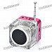 Rechargeable MP3 Player Speaker w/ FM / TF / USB / 3.5mm-Jack / Lighting Effect Rechargeable MP3 Player Speaker w/ FM / TF / USB / 3.5mm-Jack / Lighting Effect