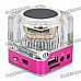 Rechargeable MP3 Player Speaker w/ FM / TF / USB / 3.5mm-Jack / Lighting Effect Rechargeable MP3 Player Speaker w/ FM / TF / USB / 3.5mm-Jack / Lighting Effect