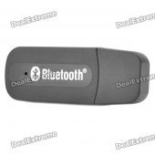 Bluetooth V2.0+EDR Audio Receiver w/ 3.5mm Audio Jack for Iphone 4S + More - Black