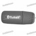 Bluetooth V2.0+EDR Audio Receiver w/ 3.5mm Audio Jack for Iphone 4S + More - Black