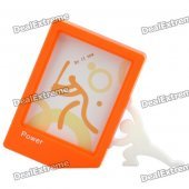 RIKISHI Creative Stylish Plastic Photo Frame with Stand - Random Color (12 x 9.5cm)