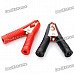 Car 100A Battery Terminal Alligator Crocodile Clamp Clip (Pair)