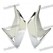 Universal Car Air Intake Decorative Stickers - Silver (Pair)