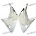 Universal Car Air Intake Decorative Stickers - Silver (Pair)