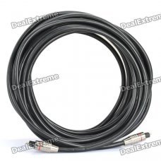 Optical Fiber Digital Audio Toslink Male to Male Cable - Silver Plug (10 Meters) Optical Fiber Digital Audio Toslink Male to Male Cable - Silver Plug (10 Meters)