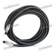 Optical Fiber Digital Audio Toslink Male to Male Cable - Silver Plug (500cm)