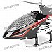 6613B Rechargeable 3-CH R/C Helicopter with IR Remote Controller - Black