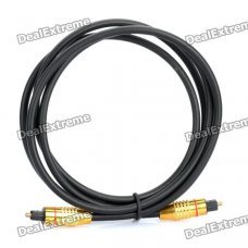 Optical Fiber Digital Audio Toslink Male to Male Cable - Golden Plug (150cm) Optical Fiber Digital Audio Toslink Male to Male Cable - Golden Plug (150cm)