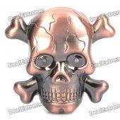 Skull Head Style Butane Jet Torch Lighter w/ Terrible Sound Laughter & Red Flashing Eyes