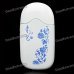 Blue and White Porcelain Pattern Metal Butane Lighter - White + Blue