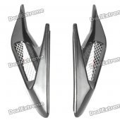 Universal Car Air Intake Decorative Stickers - Black (Pair)