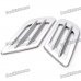 Universal Car Air Intake Decorative Stickers - Silver (Pair)