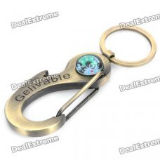 Portable Multifunction Carabiner Clip Keychain with Compass