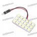 T10 / BA9S 4W 6000-6500K White 18-SMD 5050 LED Car Dome / Reading Light (DC 12V)