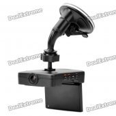 Genuine RV-1000S 1.3MP HDCMOS Wide Angle Car DVR Camcorder w/ GPS, G-Sensor, AV and TF (2.5" LCD)