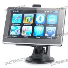 5.0" Touch Screen WinCE 6.0 MTK3351 GPS Navigator w/ Bluetooth / FM / 4GB TF Card w/ Europe Map