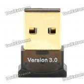 Mini Bluetooth V3.0 USB Dongle Adapter - Black