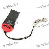 World's Smallest SDHC MicroSD/TransFlash TF USB 2.0 Card Reader (8GB Max)