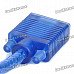 Gold-plated VGA Male to Male Connection Cable - Transparent Blue