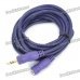24K Gold-plated 3.5mm Male to Female Extension Cable - Purple (2.8m)