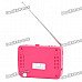 Daile Multi-Function Megaphone Voice Amplifier MP3 Music Speaker w/ FM / SD / Microphone - Deep Pink Daile Multi-Function Megaphone Voice Amplifier MP3 Music Speaker w/ FM / SD / Microphone - Deep Pink