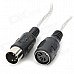 5-Pin Standard MIDI Male to Female Cable for Electronic Organ - Grey (3m)